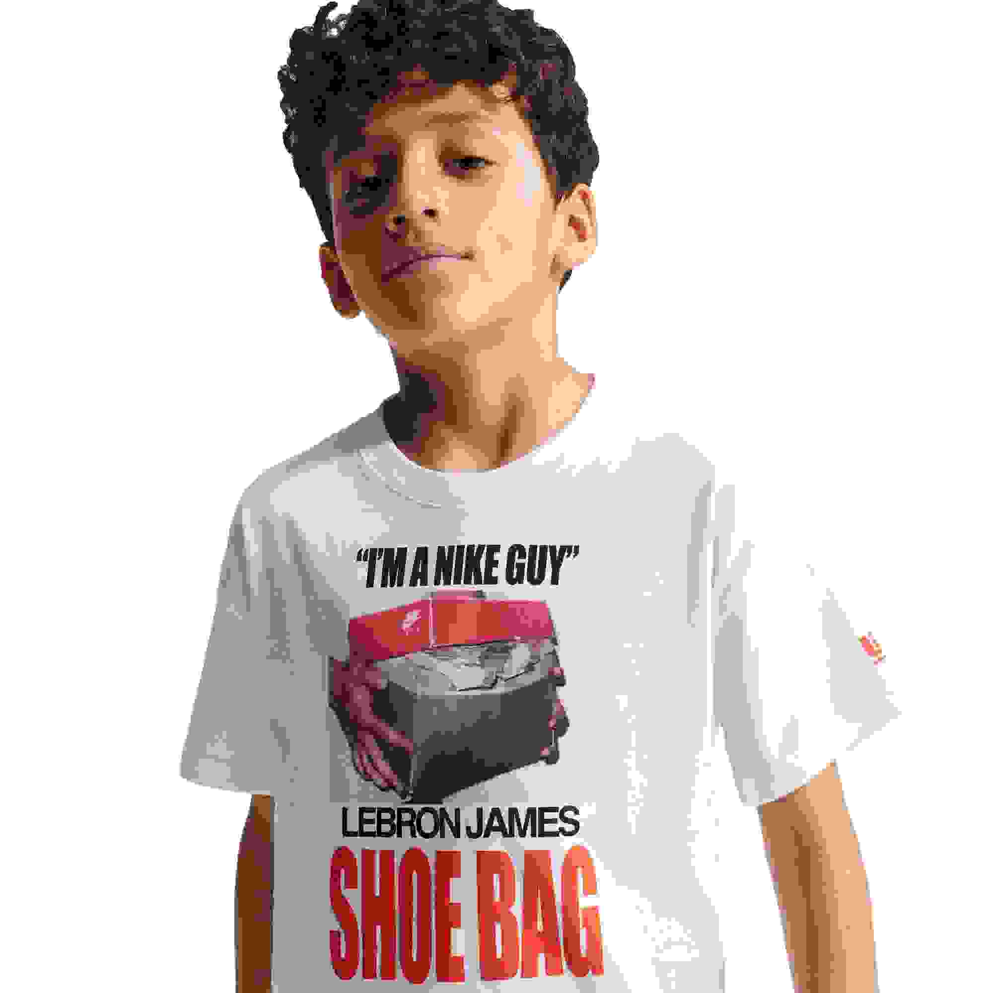 Nike LeBron "Shoe Bag" Basketball Big Kids' T-Shirt